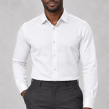 CAMISA M/L MALHA POLIAMIDA TEXTURA BRANCO