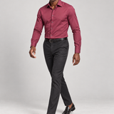 CAMISA M/L CONTEMPORANEA LISA VINHO