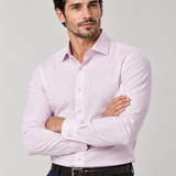 CAMISA M/L CONTEMPORANEA FIO TINTO ROSA