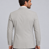 Blazer Casual Linen Cinza