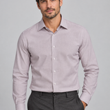 CAMISA M/L CONTEMPORANEO FALSO LISO VINHO