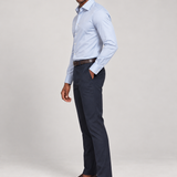 CAMISA M/L CONTEMPORANEA LISA AZUL BB