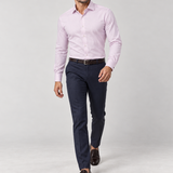 CAMISA M/L CONTEMPORANEA FIO TINTO ROSA