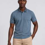 POLO M/C TECHNO FIO TINTO AZUL  JEANS