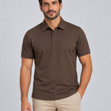 POLO M/C LISO TECHNO CHOCOLATE