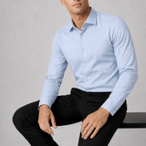 CAMISA M/L MALHA POLIAMIDA TEXTURA AZUL