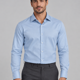 CAMISA M/L SOCIAL LISA EASY IRON AZUL BB