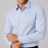 CAMISA M/L MALHA POLIAMIDA TEXTURA AZUL
