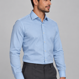 CAMISA M/L SOCIAL LISA EASY IRON AZUL BB