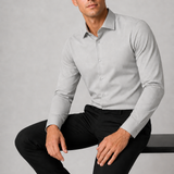 CAMISA M/L MALHA POLIAMIDA TEXTURA CINZA