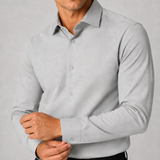 CAMISA M/L MALHA POLIAMIDA TEXTURA CINZA