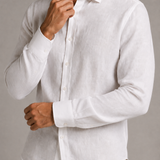 CAMISA M/L LINHO PURO BRANCO 03.10.0069