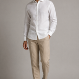 CAMISA M/L LINHO PURO BRANCO 03.10.0069