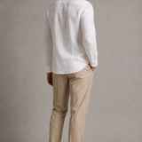 CAMISA M/L LINHO PURO BRANCO 03.10.0069