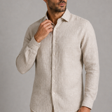 CAMISA M/L LINHO PURO MESCLA NATURAL 03.10.0069