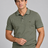 POLO M/C PIQUET FANTASIA VERDE