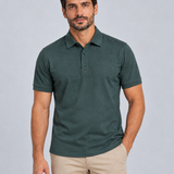 POLO M/C LISO TECHNO VERDE