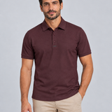 POLO M/C LISO TECHNO VINHO