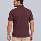 POLO M/C LISO TECHNO VINHO
