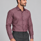 CAMISA M/L CONTEMP FALSO LISO VINHO