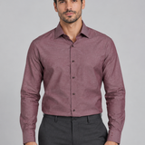 CAMISA M/L CONTEMP FALSO LISO VINHO