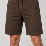 BERMUDA CHINO COS ELASTICO MARROM