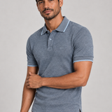 POLO M/C FANTASIA AZUL
