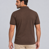 POLO M/C LISO TECHNO CHOCOLATE