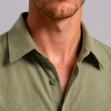 CAMISA M/L CASUAL  LISA SUEDE VERDE